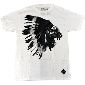 Tiger Chief Yung By Wiz Khalifa Mens White Tee Shirt New Medium